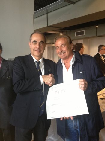 Il referente per la Sardegna, Pier Paolo Fiori, con Dino Addis