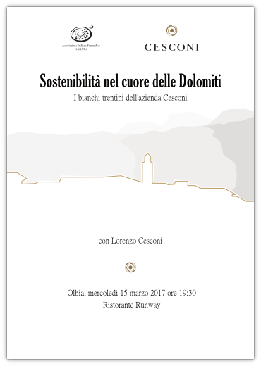 Sostenibilità nel cuore delle Dolomiti – I bianchi trentini dell’azienda Cesconi a Olbia